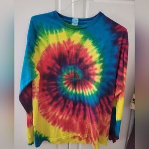 Tye Dye New Craft Fair Long Sleeve T Shirt New Size Large